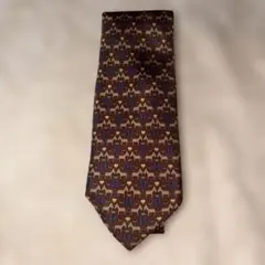 HERMES エルメス ネクタイ 馬 H柄 ブラウンのサムネイル
