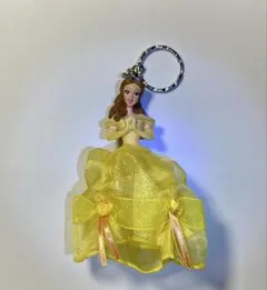 ディズニー　ベル キーホルダー イエロー