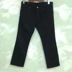 F3609 Rags McGREGOR デニム パンツ ジーンズ サイズ34 黒のサムネイル