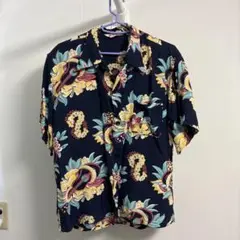 Pearl Diver パールダイバー アロハシャツ M ネイビー