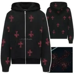 UNKNOWN 赤い十字架刺繍 パーカー UNKNOWN 赤い十字架刺繍 パーカー XL 【公式通販】