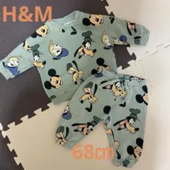最終値引き！H&M ミッキー、グーフィー、ドナルドトレーナーセットアップ68