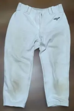 ホワイト 野球パンツ S 青ストライプ - メルカリ
