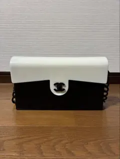 フ*り様 CHANELシャネル ココマーク プラスチック チェーンショルダーバッ