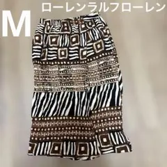 ローレンラルフローレン ロングスカート 総柄 Mサイズ マキシスカート 幾何学柄のサムネイル