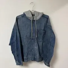 ☆GU デニムジャケット フード付き 美品 M