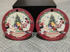 ⑥【新品未使用・限定】ディズニークリスマス 2024 ステッカー 2枚セット