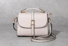 【High-Line】フラップセンター細ベルト2wayバッグ　ショルダー