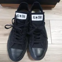 美品 コンバース オールスター 27.5cm 黒 ローカット スニーカー