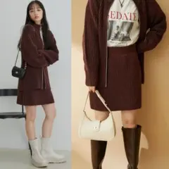 【新品未使用】VIS ヴィス ビス【洗える】ミニ丈タイトニットスカートのサムネイル