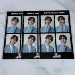 中島颯太 FANTASTICS 7th ロト F賞 ステッカー 3枚セット