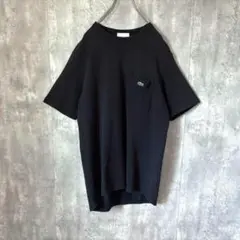 【希少モデル！】LACOSTE 鹿の子地 ポケット ワンポイント ブラック