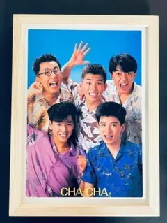 CHA-CHA　ポスター風アートフレーム　切り抜き　B5額縁付き　昭和　チャチャ