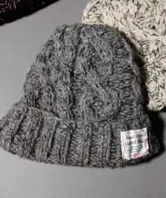 新品 ARGYLL AND BUTE コットン混ウールニットワッチキャップ