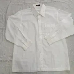 ホワイト長袖ドレスシャツ Lサイズ