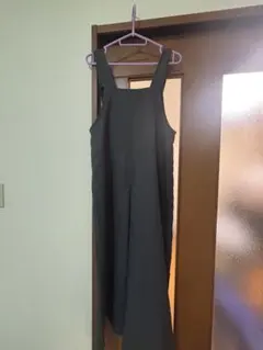 ダークグレー サロペットスカートSamansa Mos2 blue