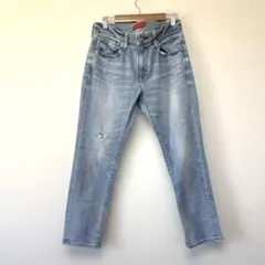 RED CARD ライトブルーダメージジーンズ　25