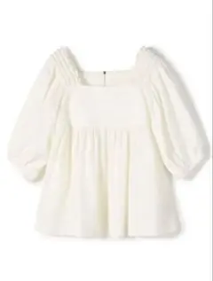 トゥモローランド ballsey ジャカードシャーリングパフスリーブブラウス