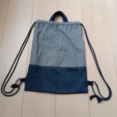 155 デニム調黒 40×35 体操服袋 巾着 男子 高学年 冬服 大 - メルカリ