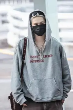 即日発送ENFANTS RICHES DEPRIMES グレー パーカー25SS