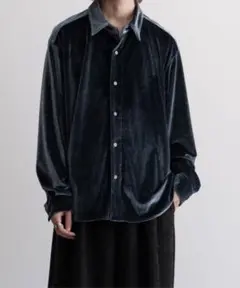 Casper John ベロアシャツ グレー