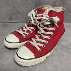 【コンバース】（25.5）ハイカットスニーカー ネクスター レッド