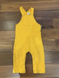 プチバトー　マスタード オーバーオール 80cm〜90cm