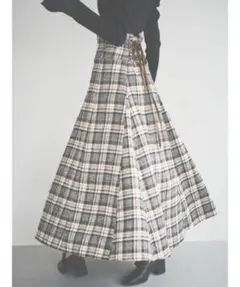 dazzlinチェックコルセットフレアスカート Mサイズ