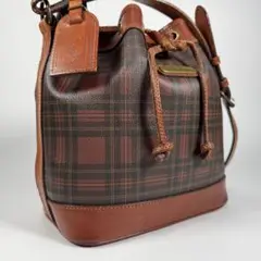 ローレンラルフローレン 巾着型 カゴバッグ ゴールド金具 2WAY LAUREN RALPH LAUREN(ローレンラルフローレン) かごバッグ