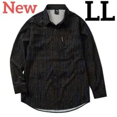 新品 アクティブトレック長袖シャツLL 樹皮カモフラ