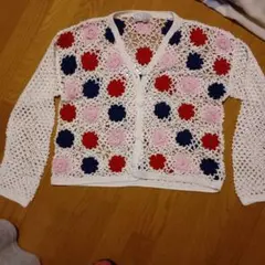 THE FASHION WORKSHOP 花モチーフ カーディガン