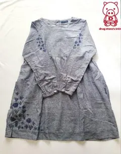 ドラッグストアーズ　麻綿ワンピース　刺繍