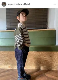 グルービーカラーズアップル柄ロングパンツ120
