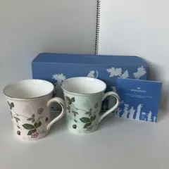 ウェッジウッド　ワイルドストロベリー　パステルマグペア