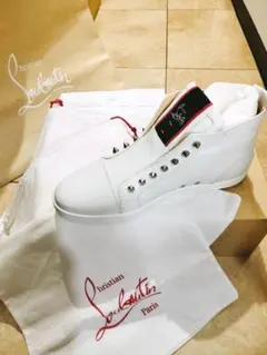 Christian Louboutin スタッズ付きハイカットスニーカー40.5