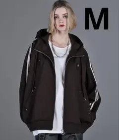 ADRER ラインスリーブトラックジップパーカージャケット