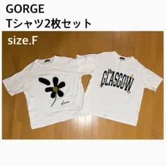 GORGE Tシャツ 2枚セット ホワイト 白 F フリーサイズのサムネイル
