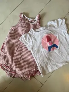 【まとめ売り】ロンパース、Tシャツ　6M