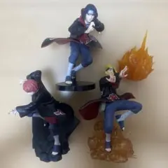 全6種フルコンプ】ナルト カードスタンド 木ノ葉絵巻 フィギュア