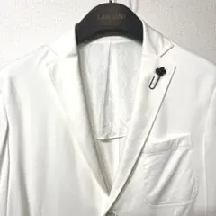 【即日発送可】Cruciani極美品!着心地最高の高級白ジャケット 46
