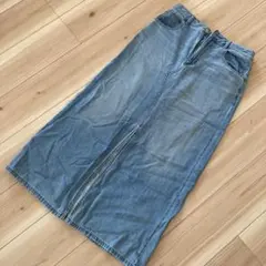 GU デニムブルー ロングスカート
