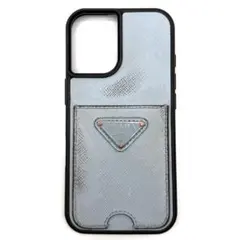 PRADA プラダ iPhone 16 スマホケース サフィアーノレザー 水色のサムネイル