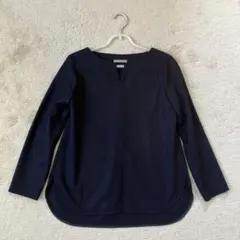 theory luxe ネイビー長袖ブラウス 美品 最終お値下げ