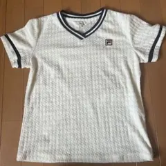 FILA オフホワイトテニス Tシャツ M