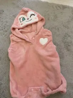 ドキンちゃんフード付き付きロンパース ピンクのサムネイル