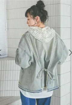 【美品】 niko and エンジニアリメイクデニムジャケット