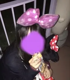 ミニーちゃん ピンクリボン カチューシャ jk ディズニー