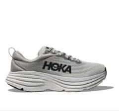 HOKA Bondi 8 グレー スニーカー　27.5cm 箱付　シャークスキン