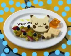 ポケモンミニチュアカフェメニュー★ピカチュウ スフレパンケーキ