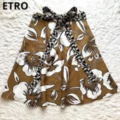 【極美品】ETRO エトロ ロングスカート 花柄　ペイズリー柄 希少デザイン